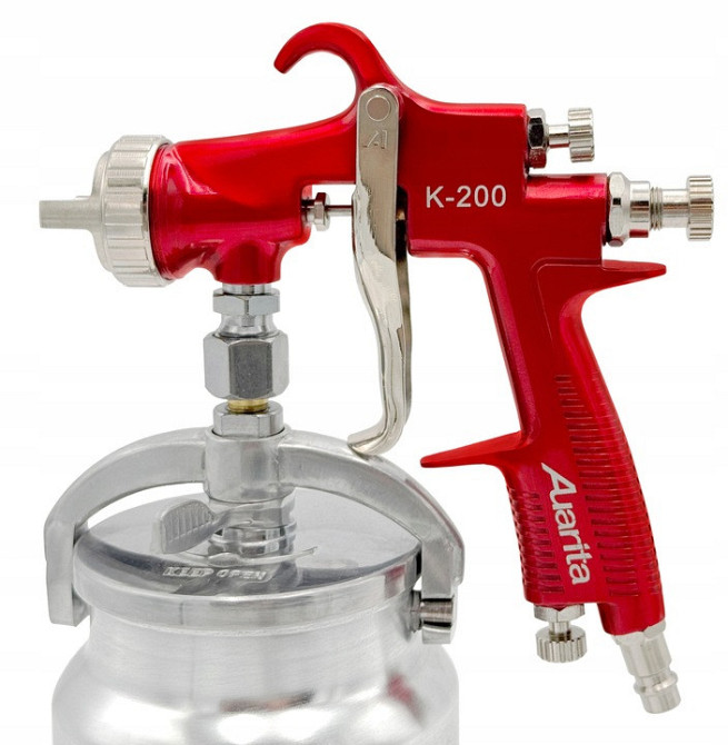 Краскопульт пневматический LVMP 1,7мм, НБ металл AUARITA K-200-1.7 Харків - зображення 2