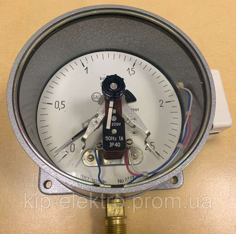 Манометр электроконтактный ЭКМ-1У (0-2,5 кгс/см2) (ЭКМ, ЭКМ-160, ЕКМ-1У, ЕКМ-2У, ЄКМ-1У, ЄКМ-2У, ЕКМ Київ - зображення 1