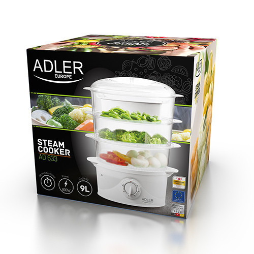 Пароварка Adler AD-633 800 Вт Київ - зображення 4
