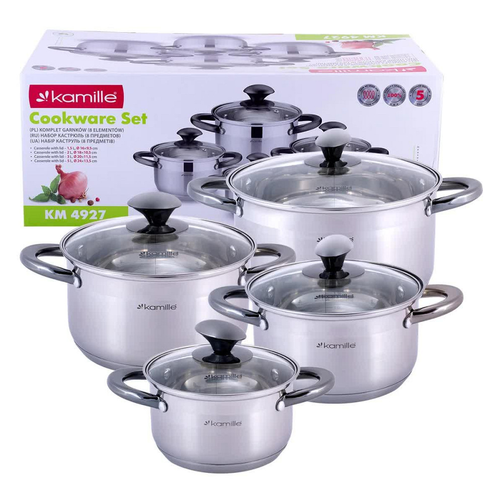 Набор Kamille Groningen из нержавеющей стали 8 предметов KM 4927 Одесса - изображение 4