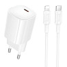 СЗУ Borofone BA103A Pudding PD20W (1USB-C) + кабель Type-C to Lightning Херсон