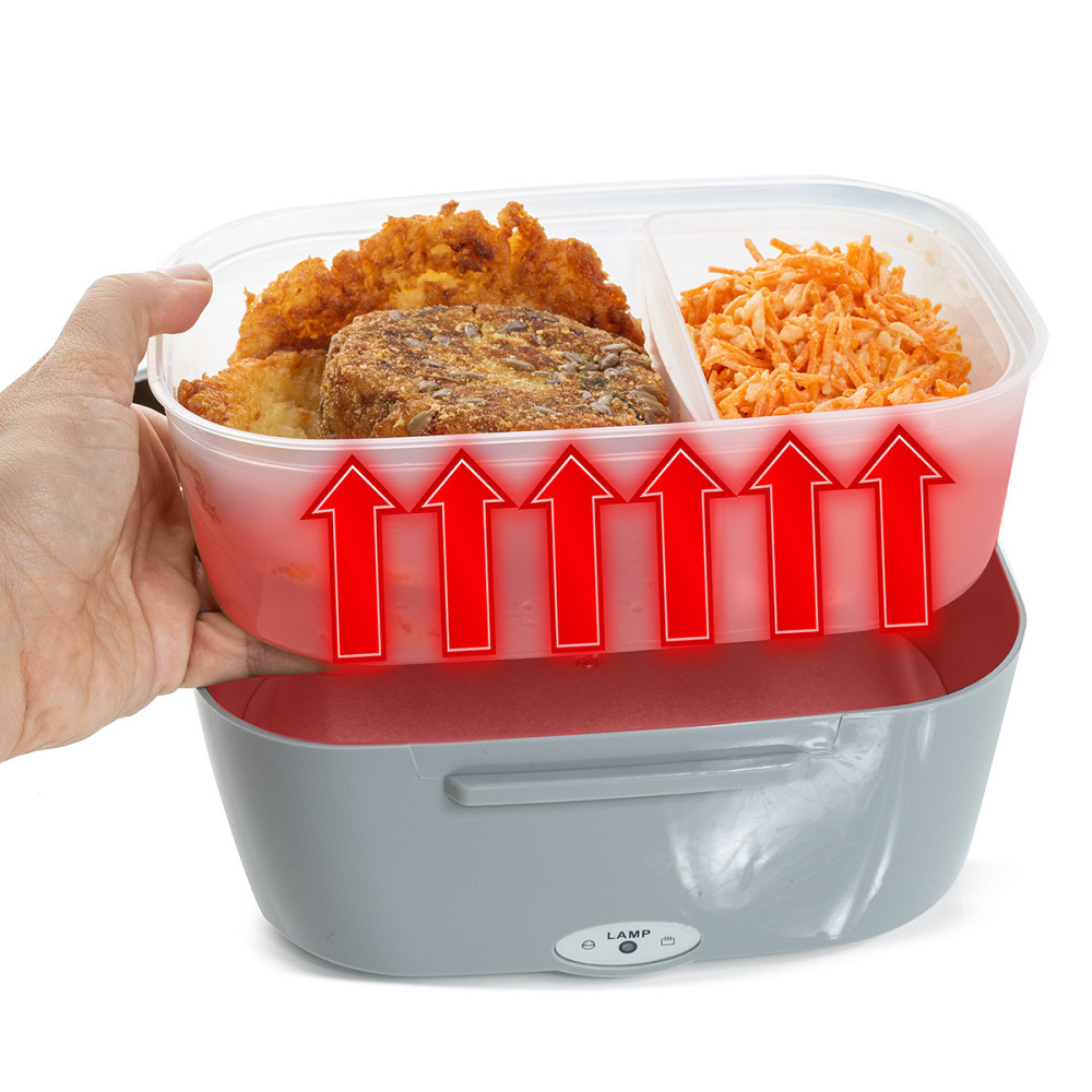 Ланч-бокс электрический с подогревом Кamille от 220В 1л серый Одесса - изображение 6
