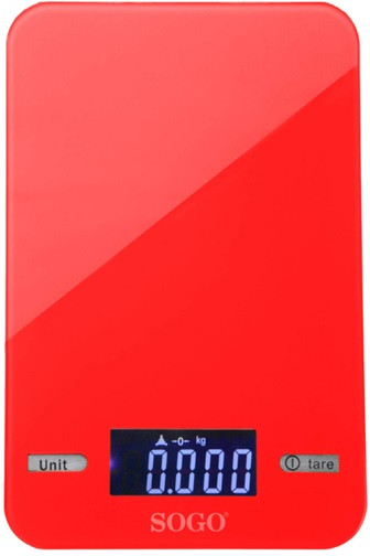 Весы кухонные SOGO SS-3960R 5 кг красные Київ - зображення 1