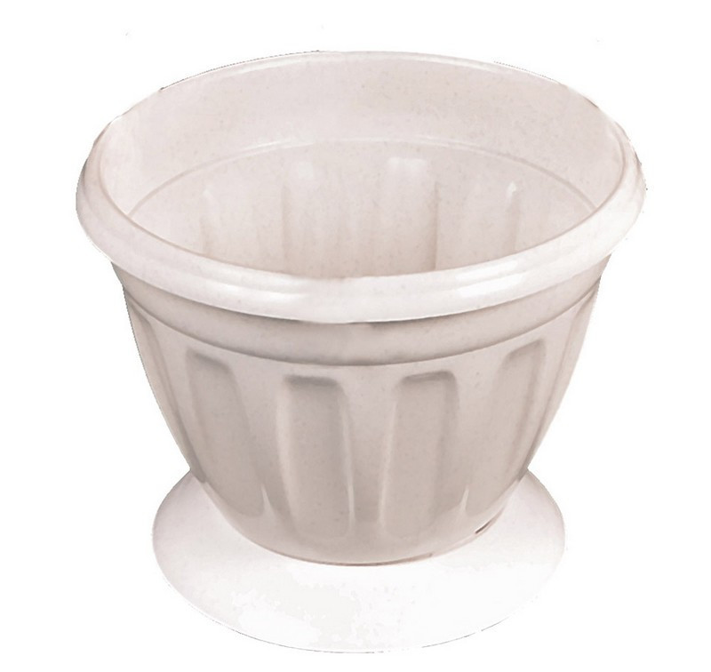 Кашпо ГОСПОДАР "СОФИ" Ø15 см белое 92-8010 Харьков - изображение 1