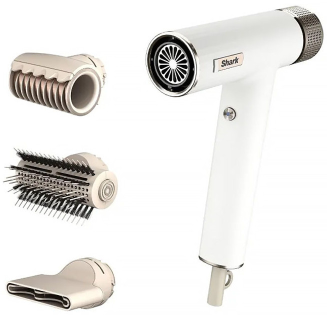 Фен-щетка Shark SpeedStyle 3-in-1 for Straight&Wavy Hair HD333EU 1700 Вт белый Київ - зображення 2
