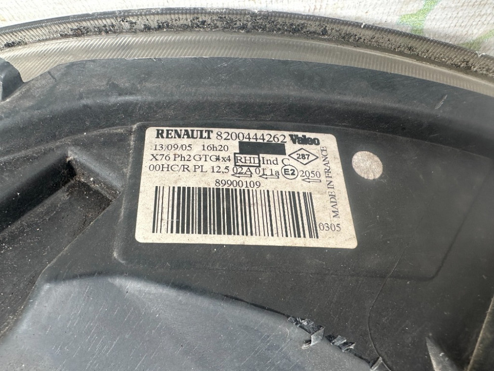 Фара правая Renault Kangoo 2003-2007 (8200444262) Ковель - зображення 3