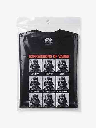 Футболка «Эмоции Дарта Вейдера» L — прикольная, 100% хлопок, подарок фанату Київ