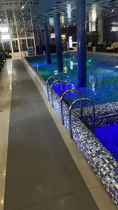 Противоскользящее покрытие-дорожка Сота для бассейна синего цвета, ПВХ Турция Київ - зображення 7