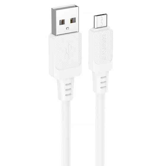 Дата кабель Borofone BX115 Lotto USB to MicroUSB 2.4A (1m) Херсон