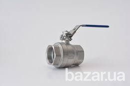 Кран муфтовый нержавеющий Д25  (Кран двухсостовной резьбовой Fig. K320) Київ - зображення 1