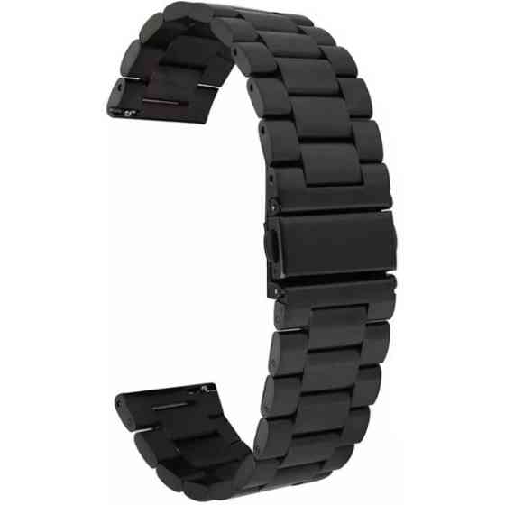 DM Ремінець Rolex 3 Bead 20 mm Універсальний Black Харьков