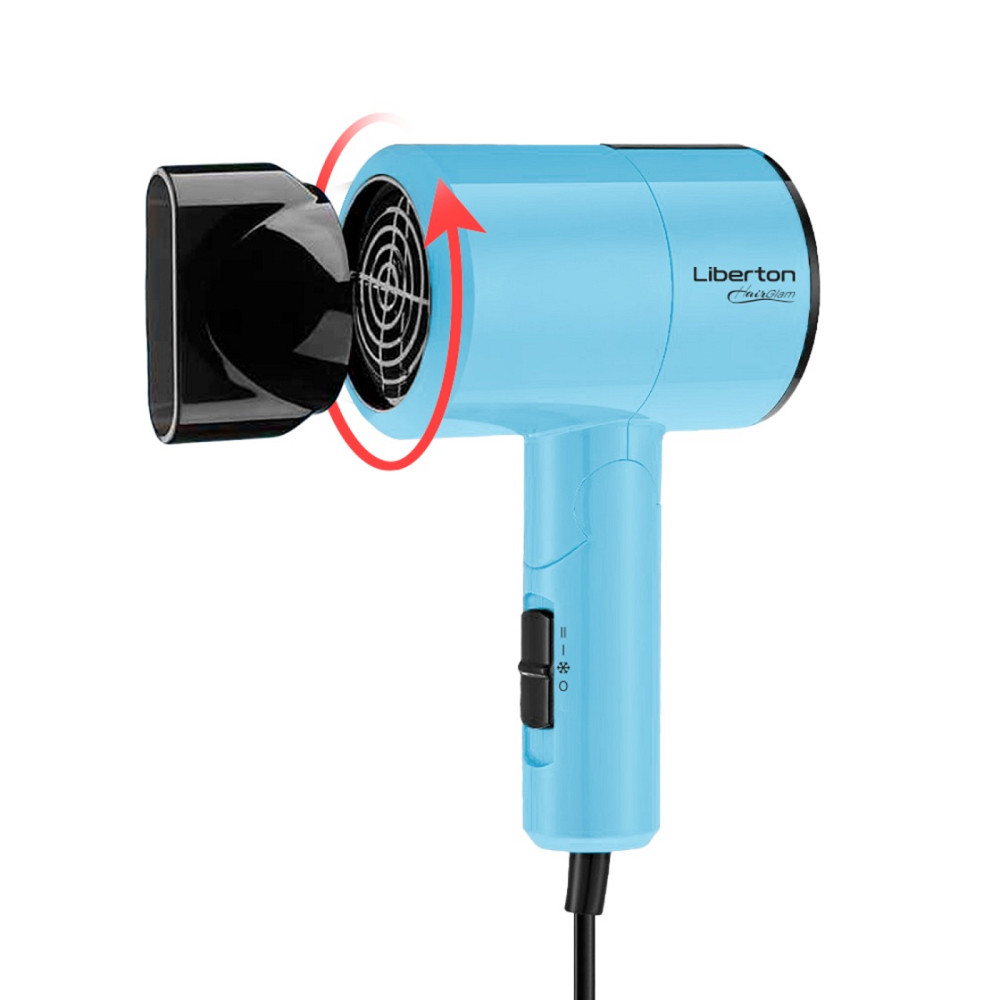 Фен Liberton LHD-6102 1100 Вт голубой Київ - зображення 4