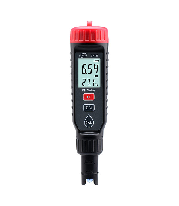 Ph-метр (измеритель кислотности и температуры) 0,00-14,00 pH (+/-0,05%)  BENETECH GM766 Харьков - изображение 1