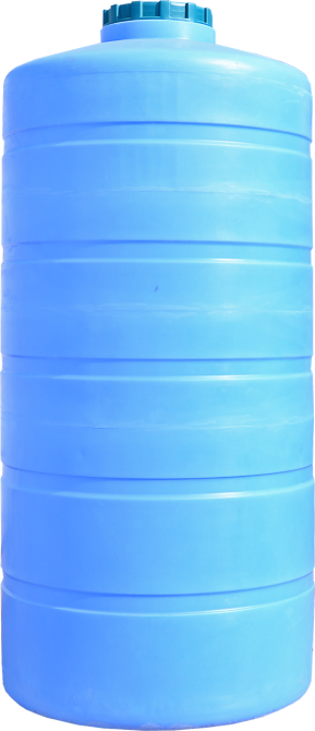 Емкость 1500 л вертикальная ПБ голубая Киев - изображение 1