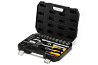 Набор инструментов MASTERTOOL ¼"&½" 72 шт 4-13 мм 10-27 мм CrV кейс с металлическими замками 78-5072 Харків