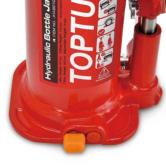 Домкрат бутылочный гидравлический 3т 188-363 мм TOPTUL JHAB0103 Харків