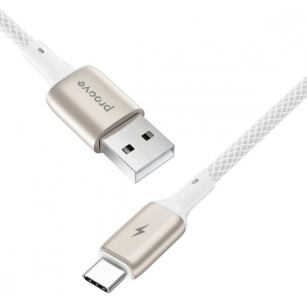 Кабель Proove Dense Metal USB to Type-C 2.4A 1m White (CCDM20001202) (Код товару:41283) Харків - зображення 3