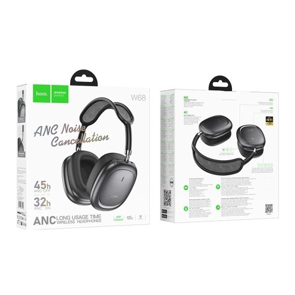 Bluetooth-гарнітура Hoco W68 Calma Metal Grey Харьков - изображение 2