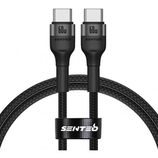 Кабель SENTEO ST-01 Montes series Type-C to Type-C 60W 1m Black (Код товару:34252) Харьков - изображение 1