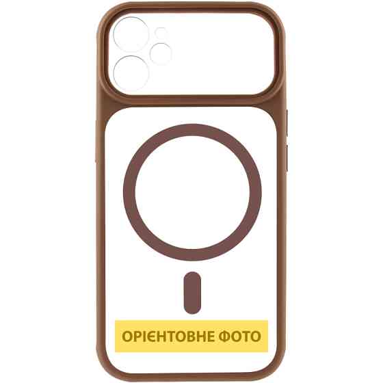 Чехол TPU+PC GETMAN Moon Clear with MagSafe для Apple iPhone 12 (6.1") Херсон