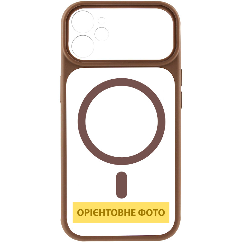 Чехол TPU+PC GETMAN Moon Clear with MagSafe для Apple iPhone 12 (6.1") Херсон - зображення 3