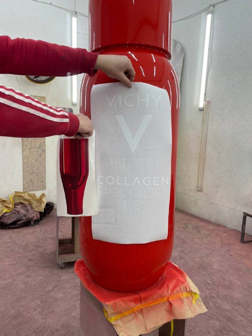 Рекламная фигура баночки под заказ для презентации сыворотки Vichy Київ - зображення 7