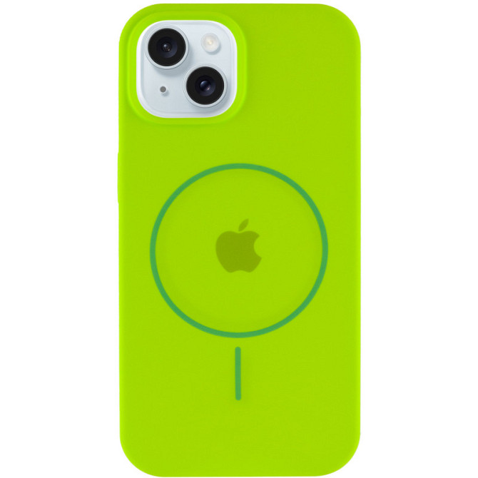 Чехол Silicone Case Full Protective (AA) with MagSafe для Apple iPhone 15 (6.1") Херсон - изображение 2