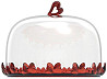 Тортівниця з кришкою Guzzini Love Red 11560065 19.4 см Київ