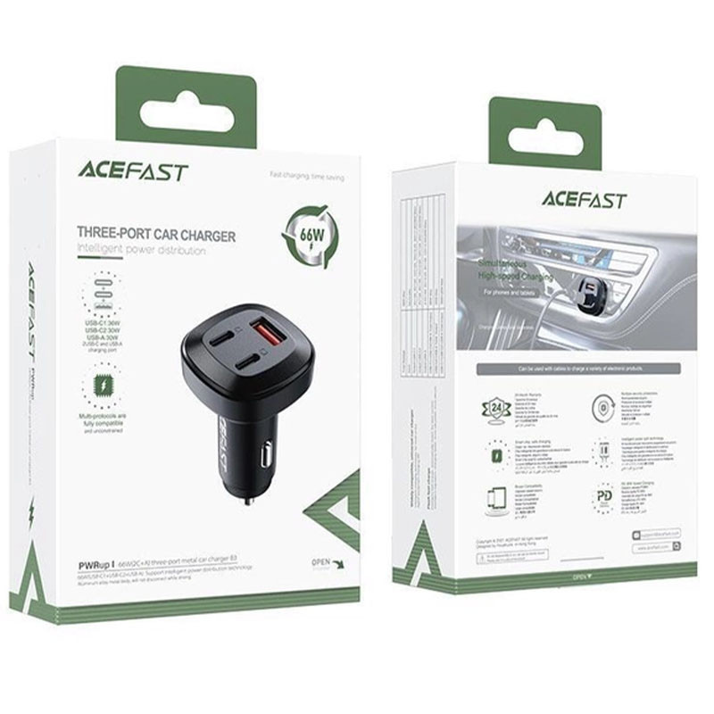 АЗУ Acefast B3 PD66W+QC4.0 (1USB-A/2C) Херсон - зображення 5