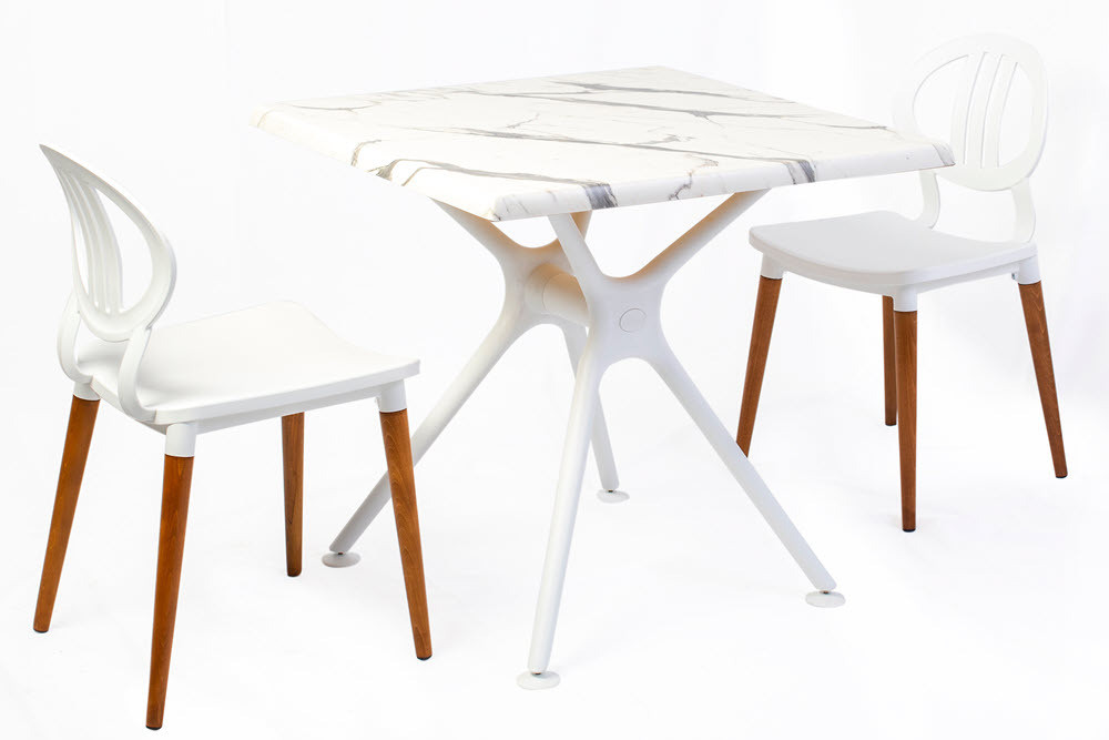 Стілець пластиковий Турин білий Дніпро - зображення 3