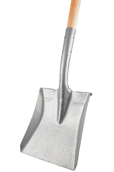 Лопата совковая MASTERTOOL 225х275х1200 мм молотковая покраска с деревянной ручкой и держаком 14-626 Харків - зображення 3