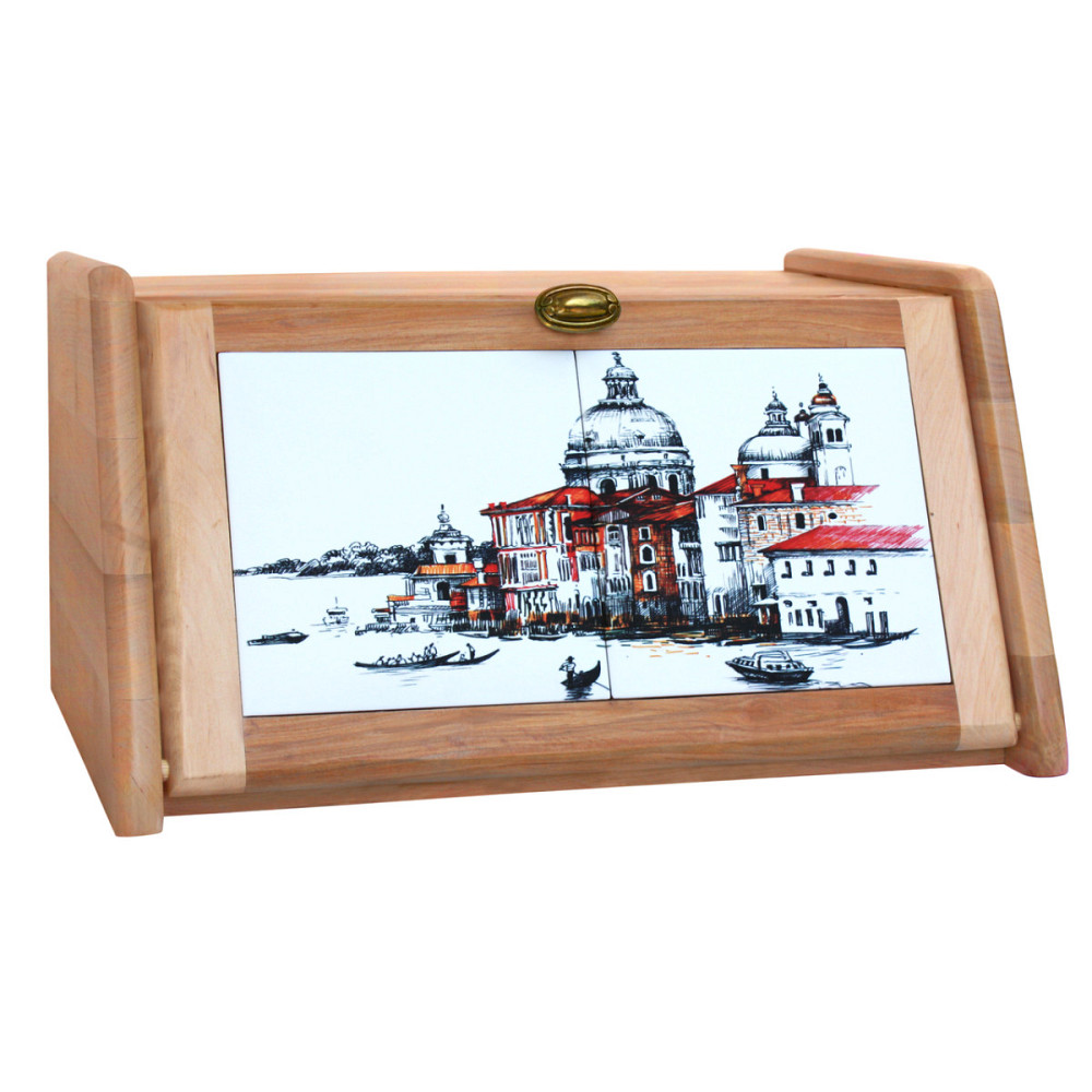 Хлібниця Mazhura Венеція MZ-575633 20.5х40.5х30.5 см бежева Київ - зображення 1