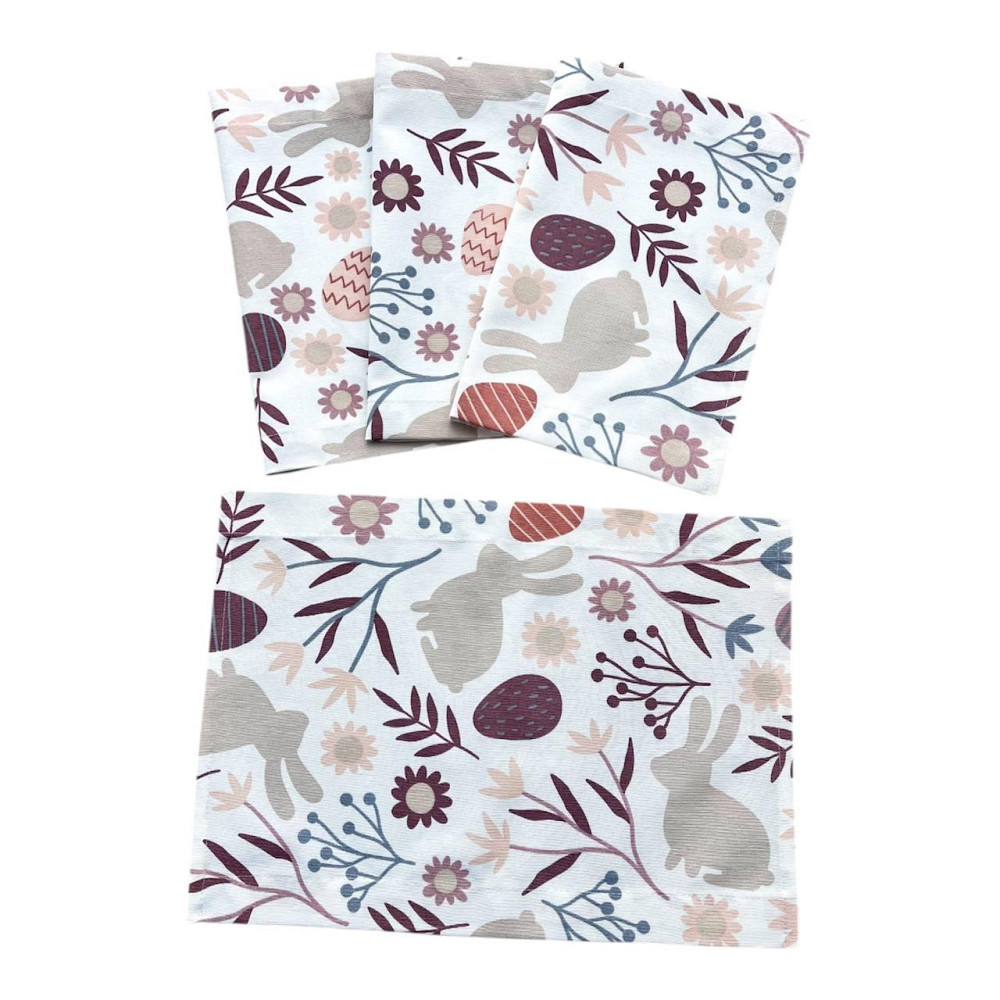 Салфетки Пасхальный Кролик 4 штуки бежевые Одеса - зображення 3