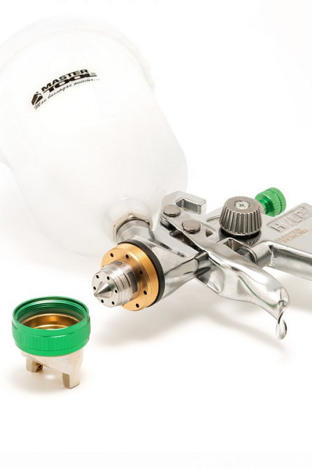 Краскопульт пневматический MASTERTOOL HVLP GLAZE ВПЛБ 600 мл Ø 1,3 мм круглый/плоский факел 150-220  Харьков - изображение 3