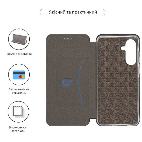 Чохол-книжка ArmorStandart G-Case для Samsung A36 5G Black (ARM82175) (Код товару:39432) Харків - зображення 3