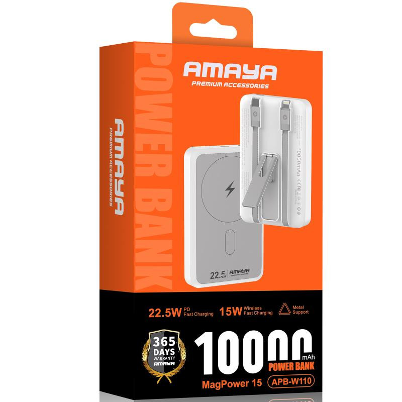Портативное ЗУ Power Bank Amaya XN-T181 15W+PD22.5W with cable 10000 mAh Херсон - зображення 2