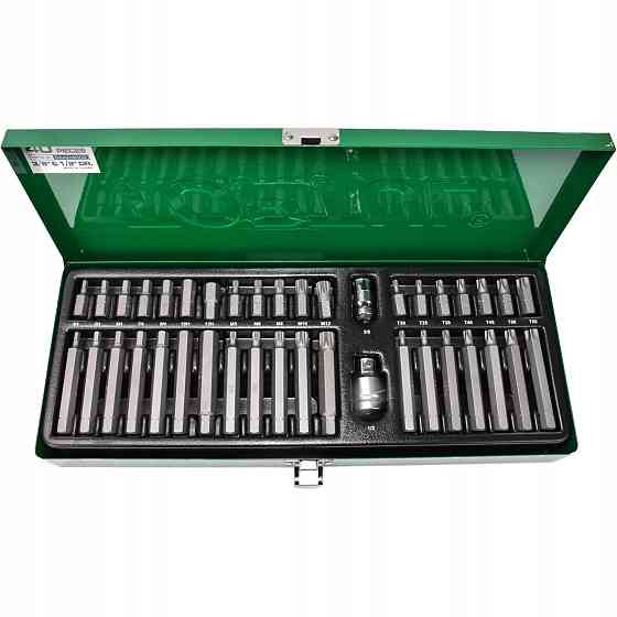Набор бит TOPTUL 10мм HEX,TORX,SPLINE 40ед. GAAD4002 Харьков