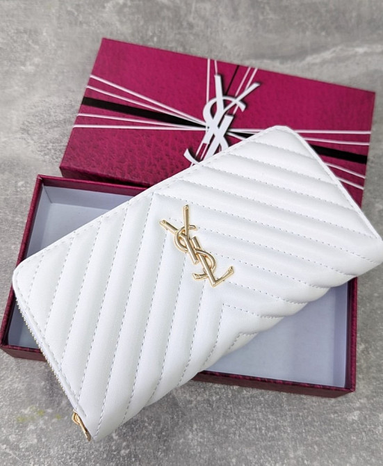 Великий модний червоний Гаманець Yves Saint-Laurent AN82 Киев - изображение 3