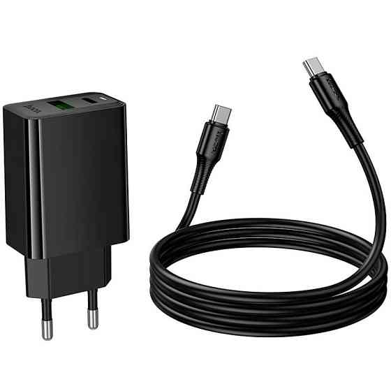 СЗУ Hoco CS94A Leader PD20W+QC3.0 (1USB-A/1C) + кабель Type-C to Type-C Херсон