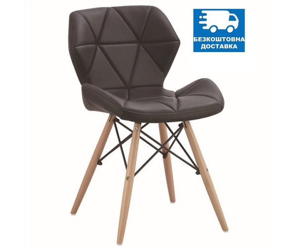 Стілець Стар м'який екошкіра чорна Днепр - изображение 1