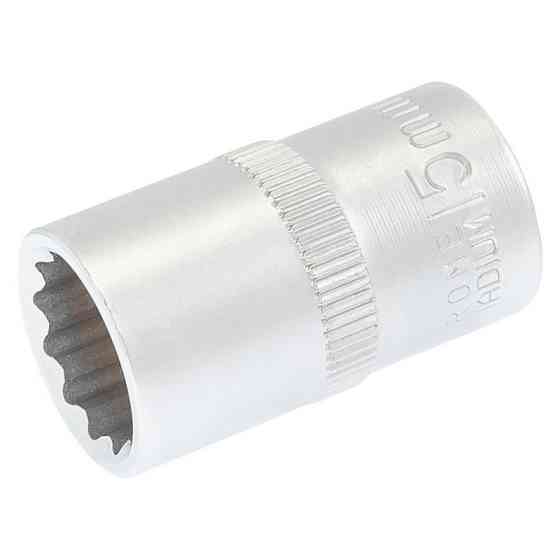 Головка торцевая MASTERTOOL 12-гранная ½" 15 мм L 40 мм CrV 78-0615 Харків