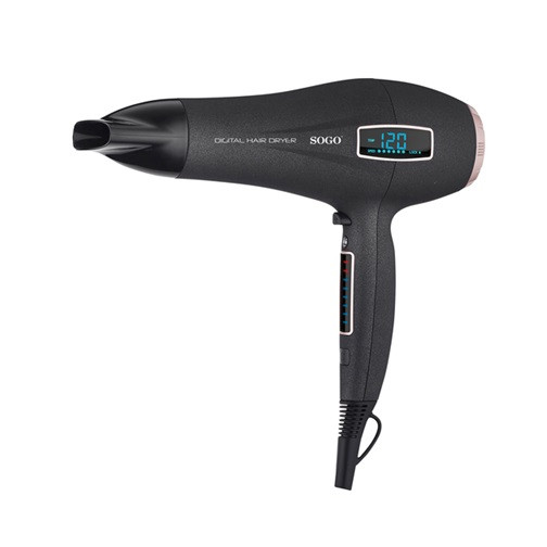 Фен для сушки волос SOGO SS-3690 2200 Вт черный Київ - зображення 1