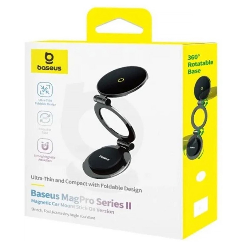 Автодержатель Baseus MagPro Series II Magnetic Stick-on (center console) (C40172900121) Херсон - зображення 2