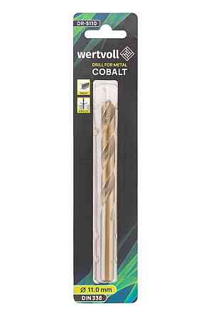 Сверло для металла WERTVOLL HSS 11.0х142 мм COBALT DIN 338 DR-5110 Харків