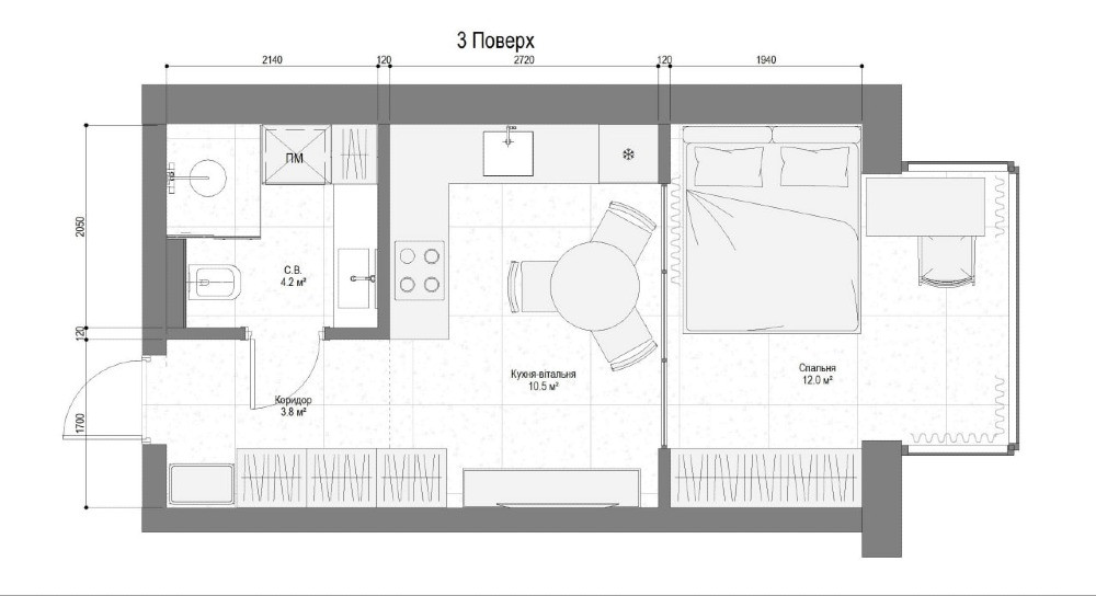 Продам 1-к квартиру в клубном доме, ген. Пушкина, Гагарина Дніпро - зображення 6
