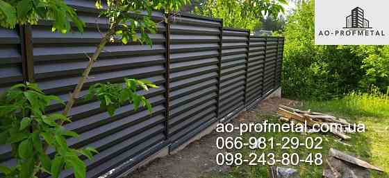 Паркан жалюзі з ламелей Киев