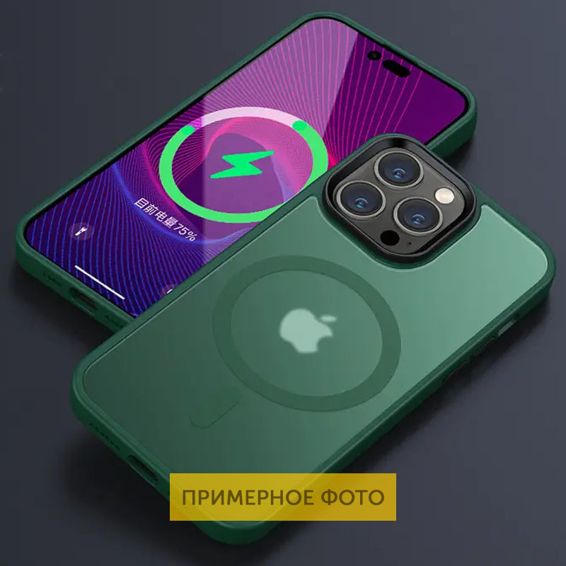 TPU+PC чехол Metal Buttons with MagSafe Colorful для Apple iPhone 16 Pro (6.3") Херсон - зображення 2