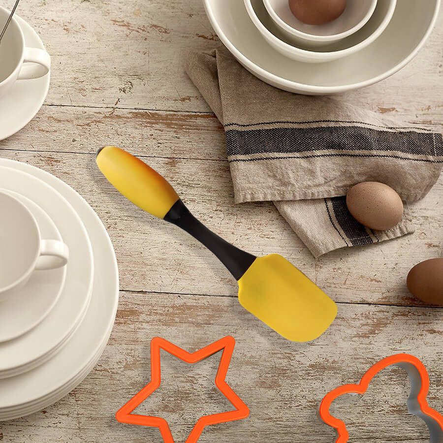 Лопатка силіконова Maestro MR-1170 23,8 х5х3, 3 см жовта Київ - зображення 1