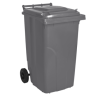 Бак для мусора на колесах с ручкой 240 литров серый Киев