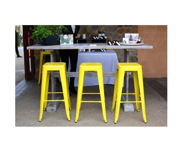 Стілець Толікс барний високий жовтий Дніпро - зображення 5